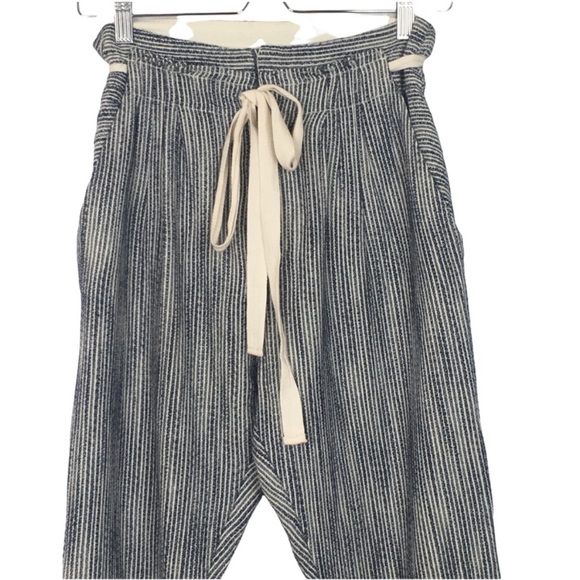 Free People Light At Sunrise Striped High Waist Cropped Pants - Picture 8 of 11